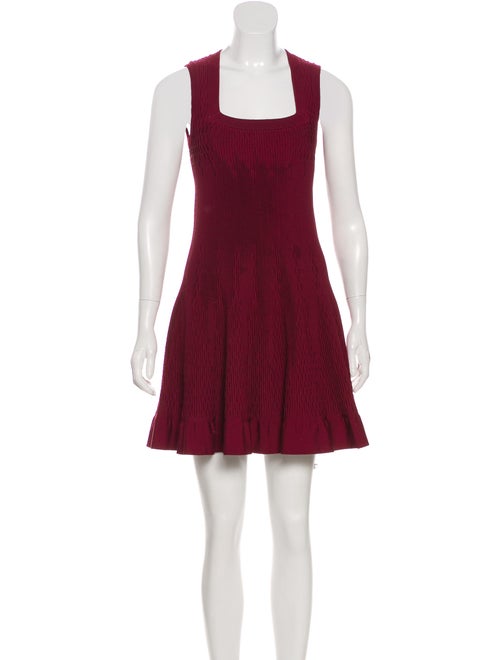 Alaïa Square Neck Mini Dress