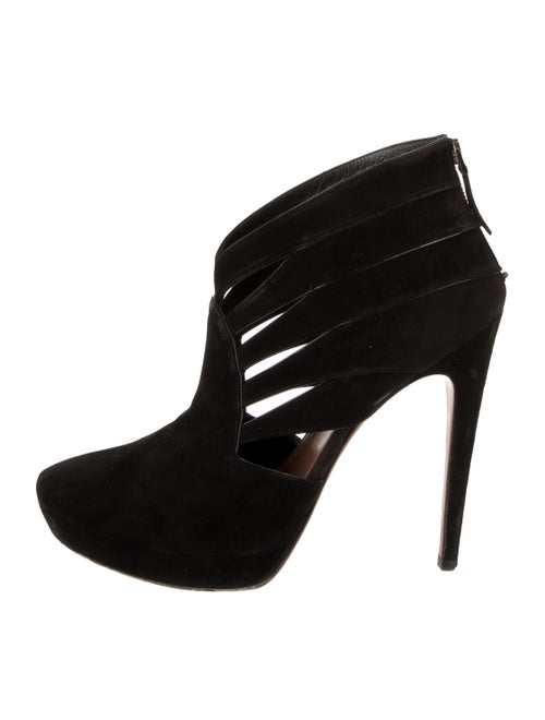 Alaïa Platform Ankle Boots Black