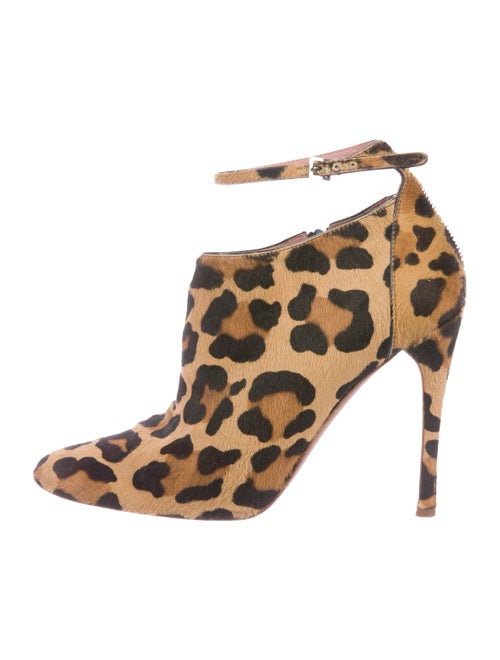 Alaïa Ponyhair Ankle Boots black