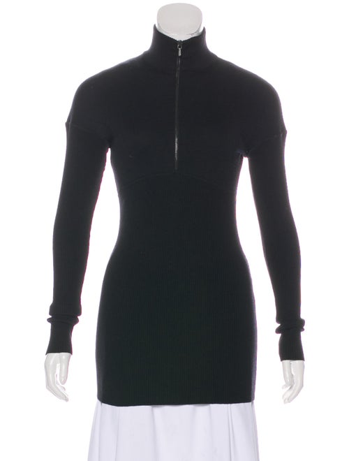 Alaïa Long Sleeve Turtleneck Top Black