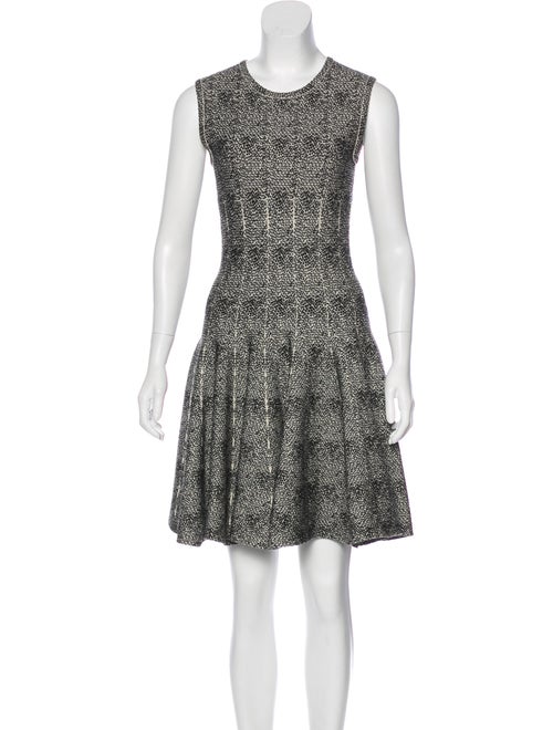Alaïa Fit and Flare Dress Black