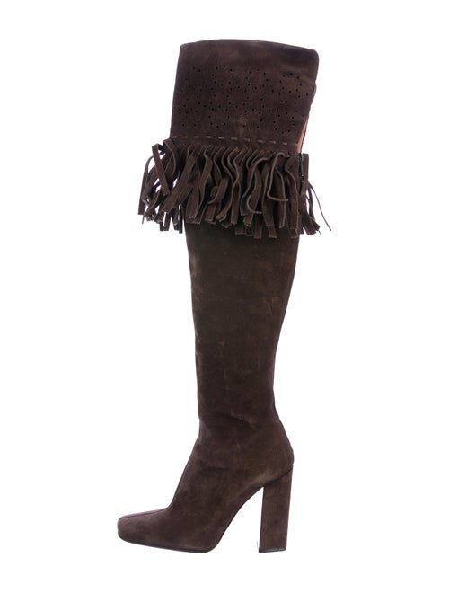 Alaïa Fringe Over-The-Knee Boots