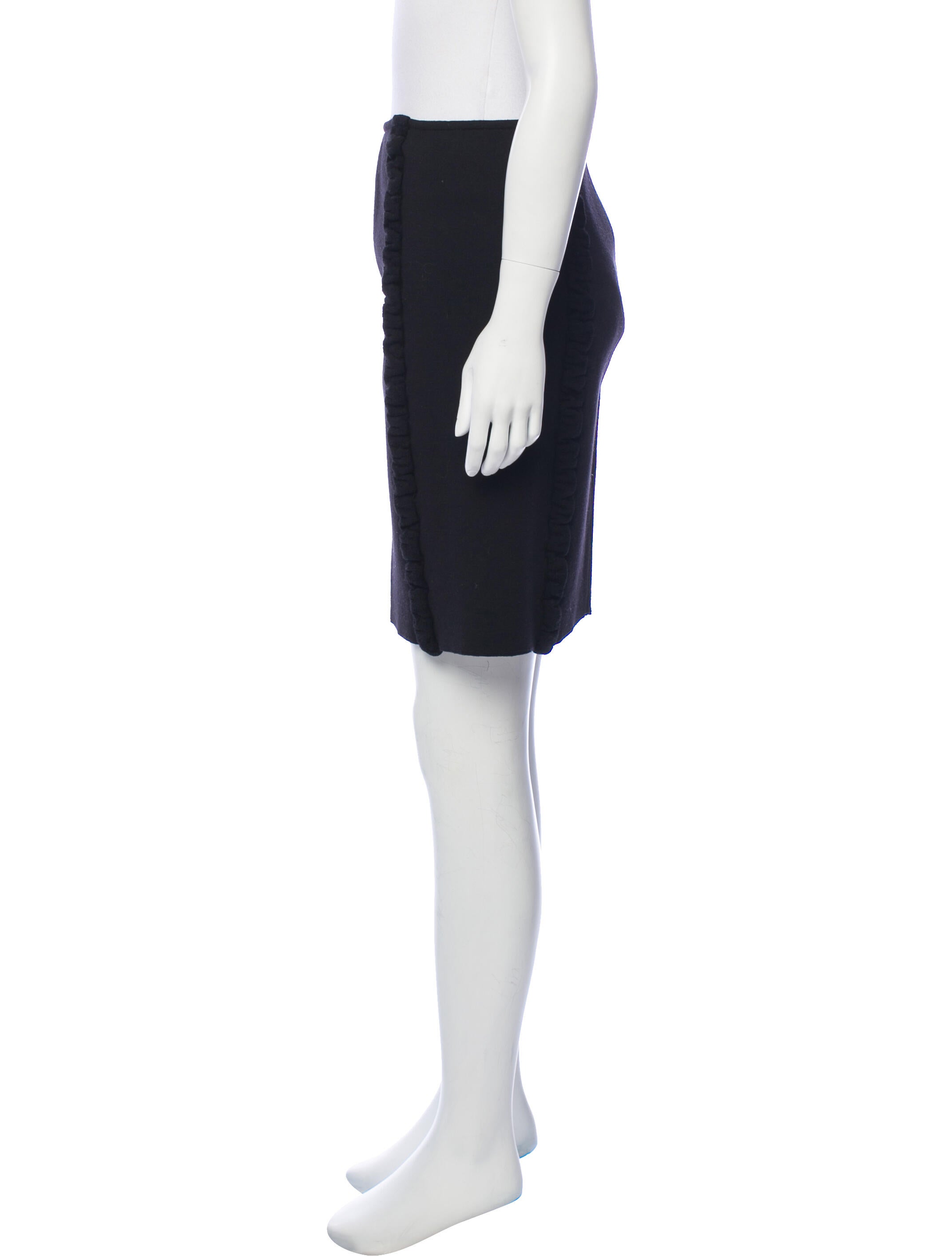 Alaïa Virgin Wool-Blend Mini Skirt