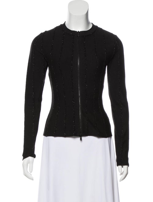 Alaïa Textured Knit Jacket Black