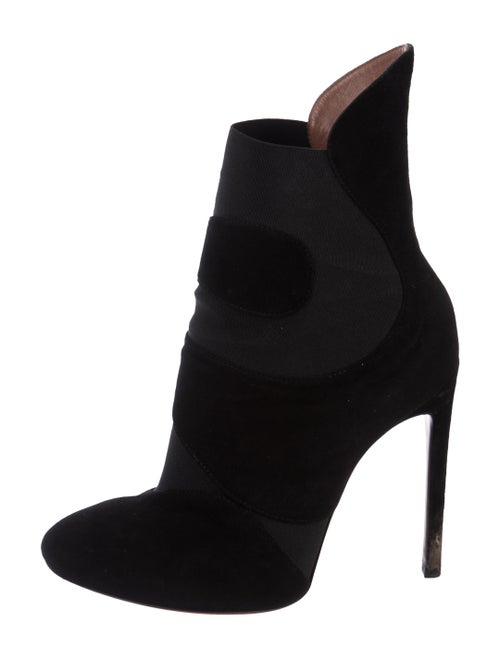 Alaïa Suede Ankle Boots Black