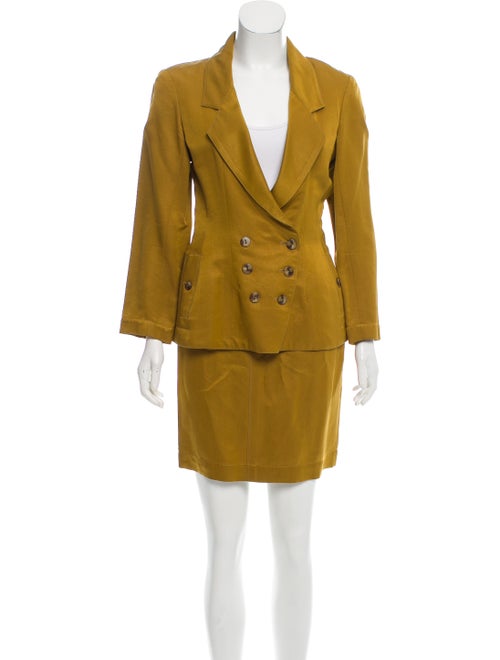 Alaïa Skirt Suit Yellow