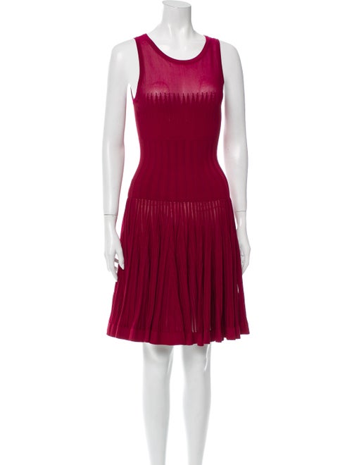 Alaïa Fit and Flare Dress Knee-Length Dress