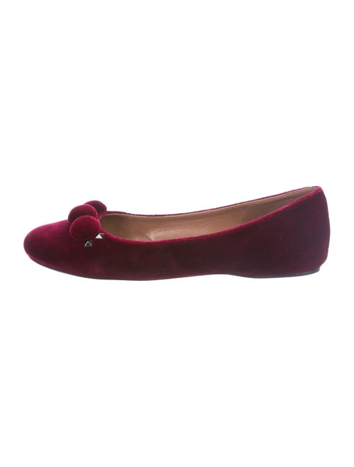 Alaïa Velvet Embellished Ballet Flats
