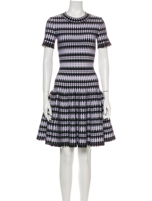Alaïa Striped Mini Dress White