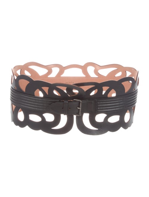 Alaïa Leather Waist Belt Black