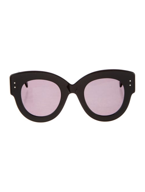 Alaïa Acetate Oversize Sunglasses Black