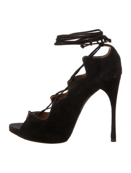 Alaïa Suede Sandals Black