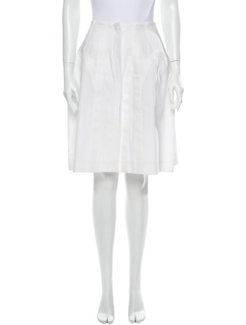 Alaïa Knee-Length Skirt White