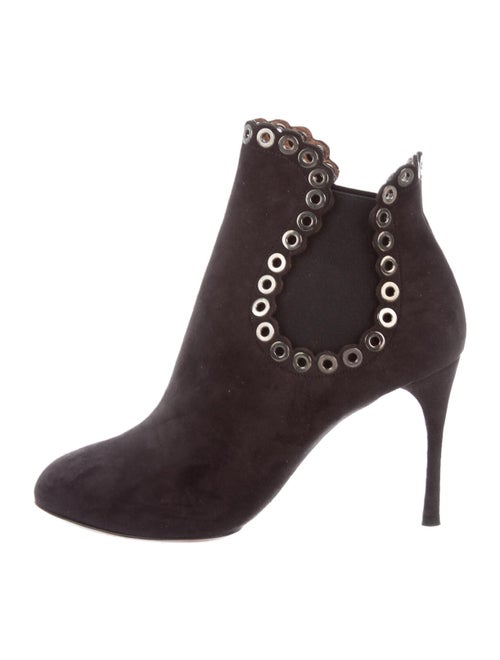 Alaïa Suede Boots Grey