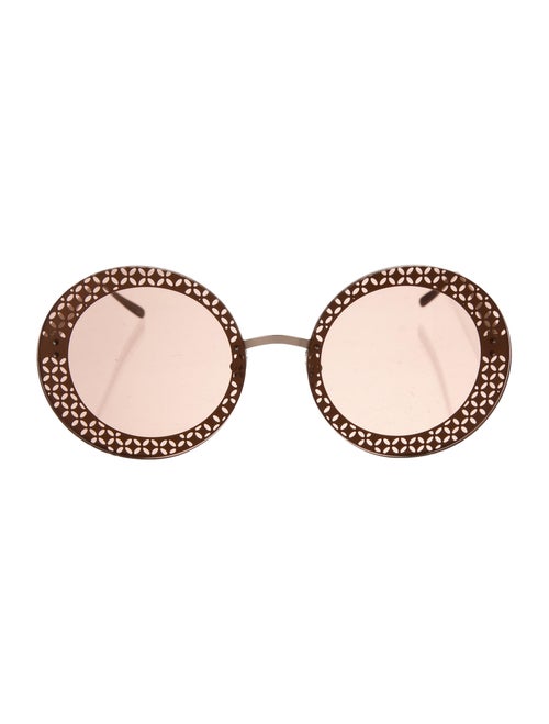 Alaïa Round Sunglasses Rose