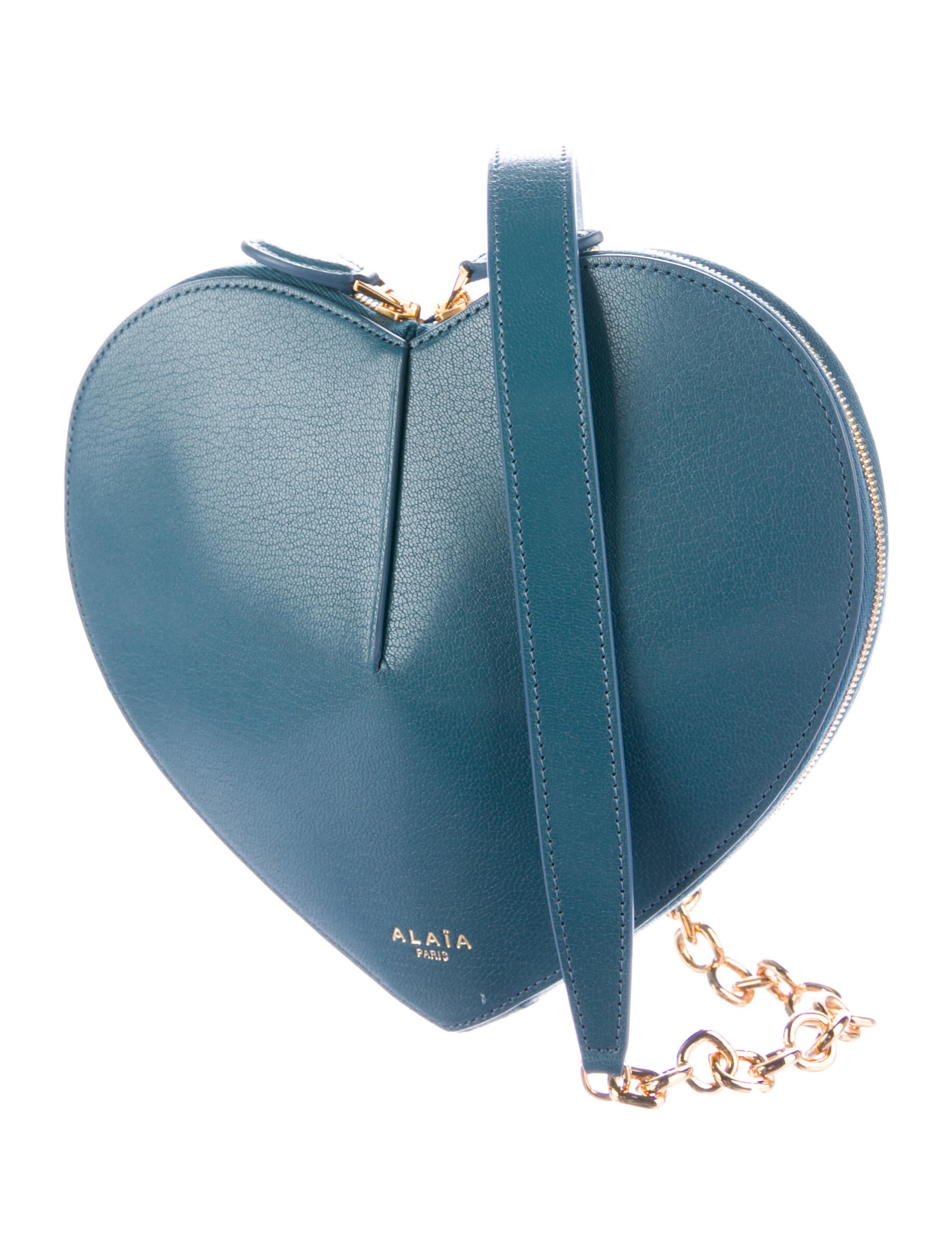 Enamal Heart Shape Crossbody Bag