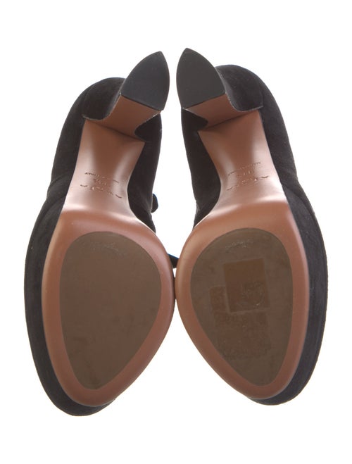 Alaïa Suede Lace-Up Boots