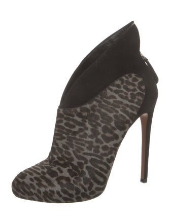 Alaïa Calf Hair Animal Print Boots