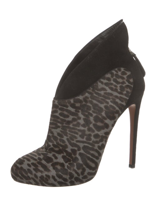 Alaïa Calf Hair Animal Print Boots