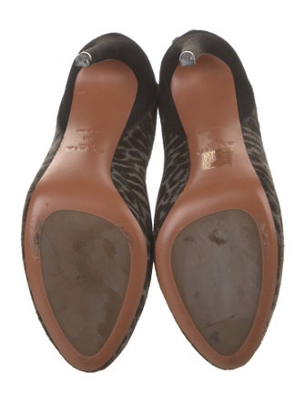 Alaïa Calf Hair Animal Print Boots