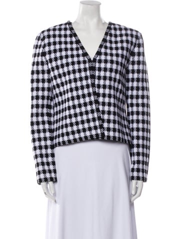 Alaïa Jackets Plaid Print Evening Jacket Us12, Fr44 | XL