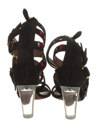 Alaïa Suede Gladiator Sandals