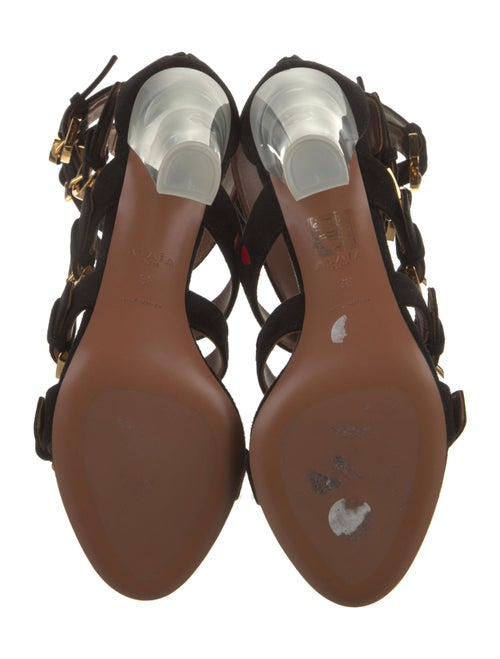 Alaïa Suede Gladiator Sandals