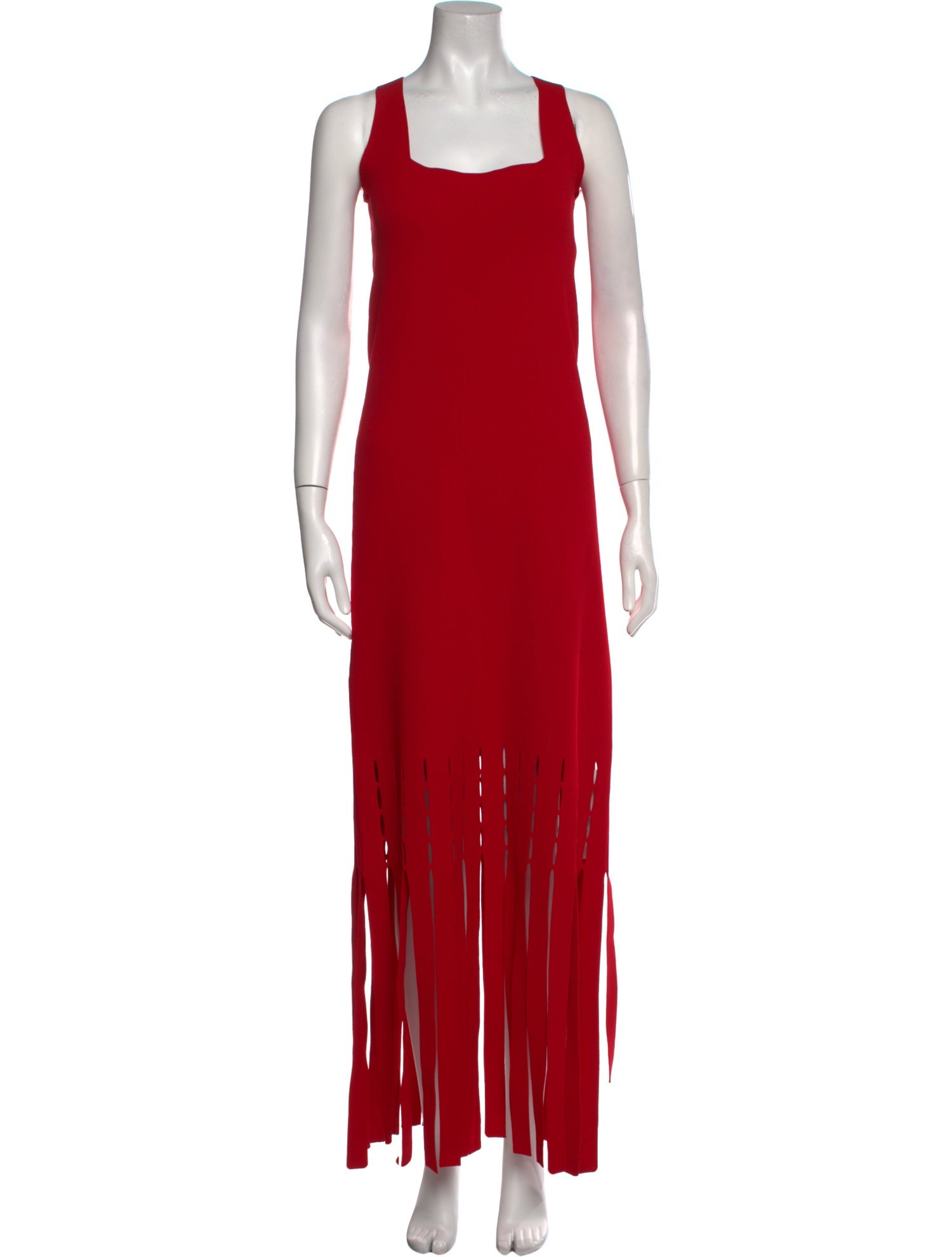 St. John Square Neckline Long Dress