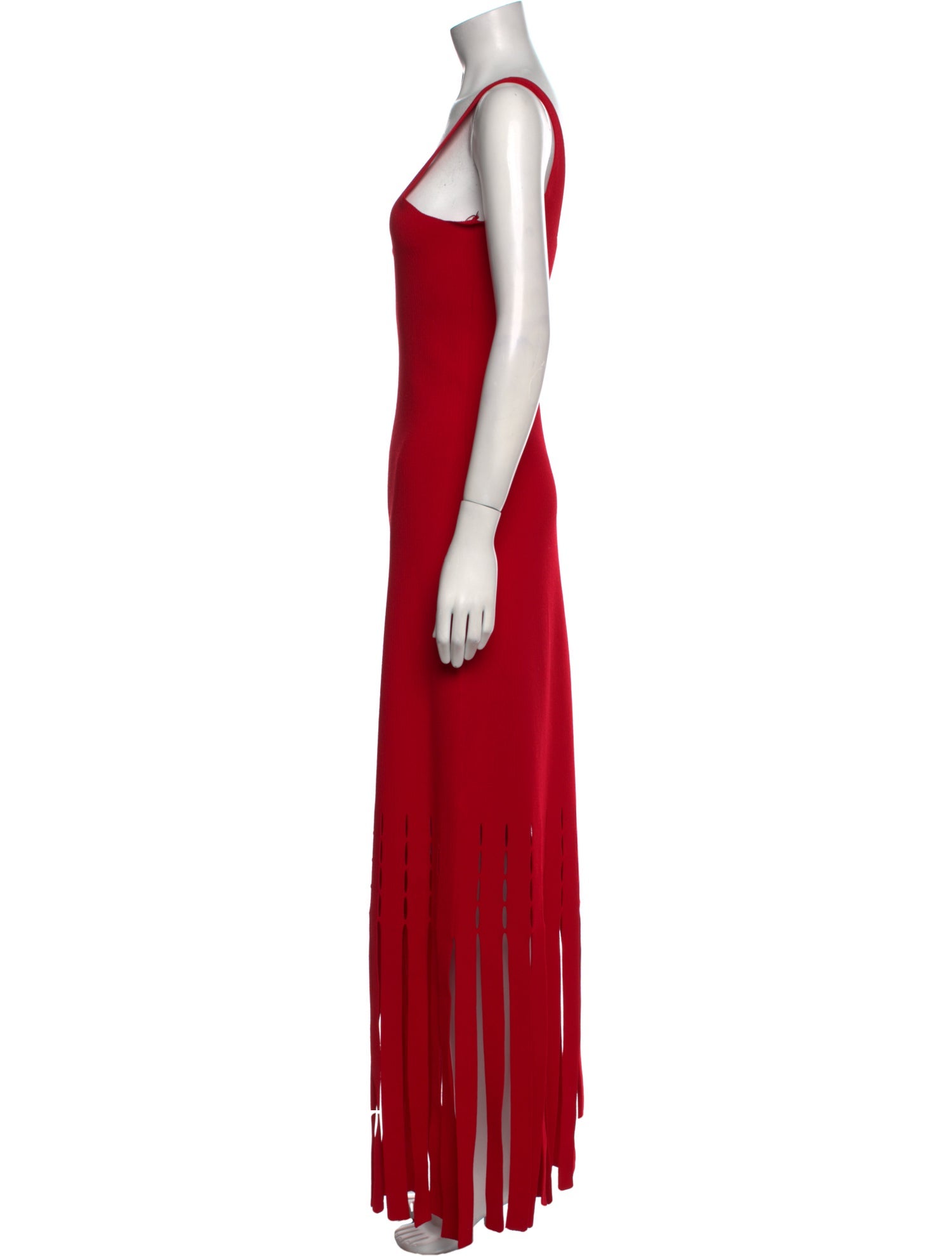 St. John Square Neckline Long Dress