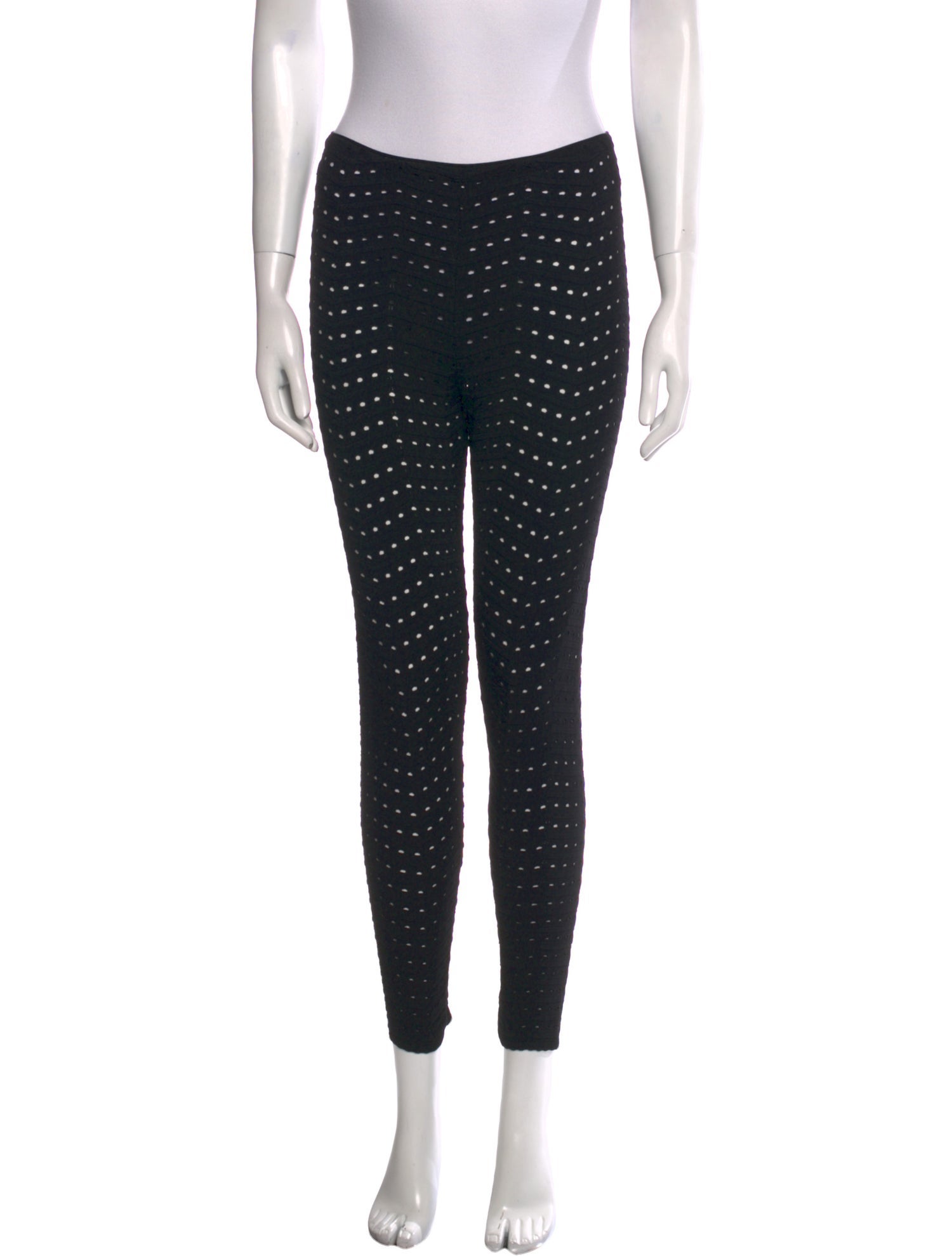 Alaïa Polka Dot Print Skinny Leg Pants w/ Tags