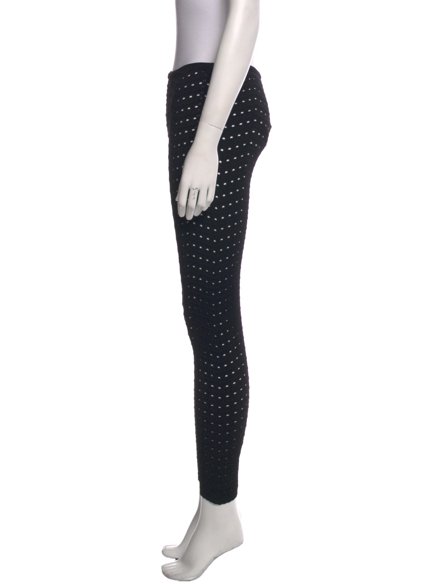 Alaïa Polka Dot Print Skinny Leg Pants w/ Tags