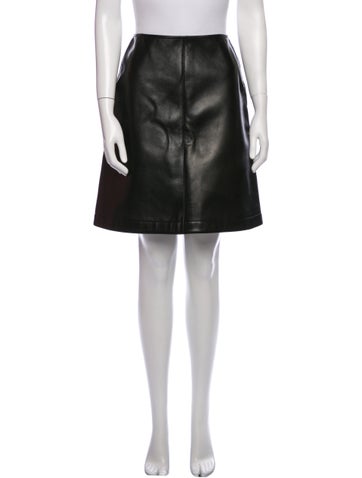 Alaïa Skirts Lamb Leather Knee-Length Skirt Us8, Fr40 | M