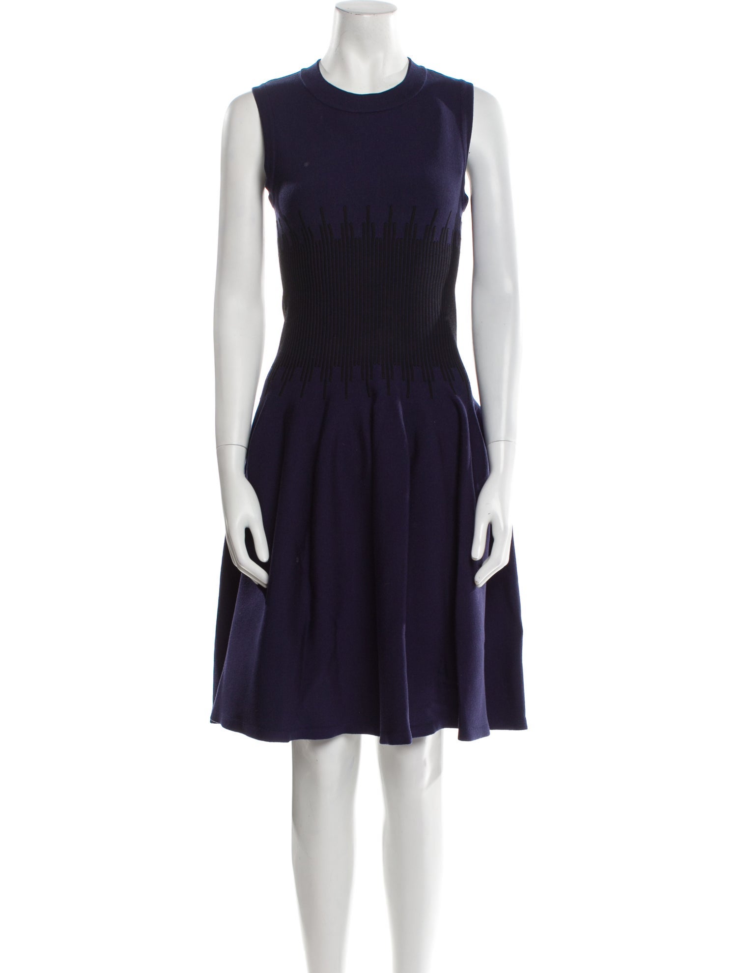 Alaa Printed Knee-Length Dress - Blue Dresses, Clothing - AL293545 | The  RealReal
