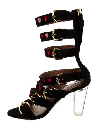 Alaïa Suede Gladiator Sandals