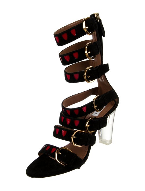 Alaïa Suede Gladiator Sandals