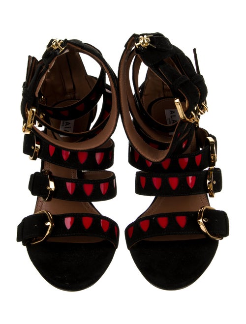 Alaïa Suede Gladiator Sandals
