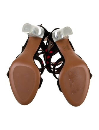 Alaïa Suede Gladiator Sandals