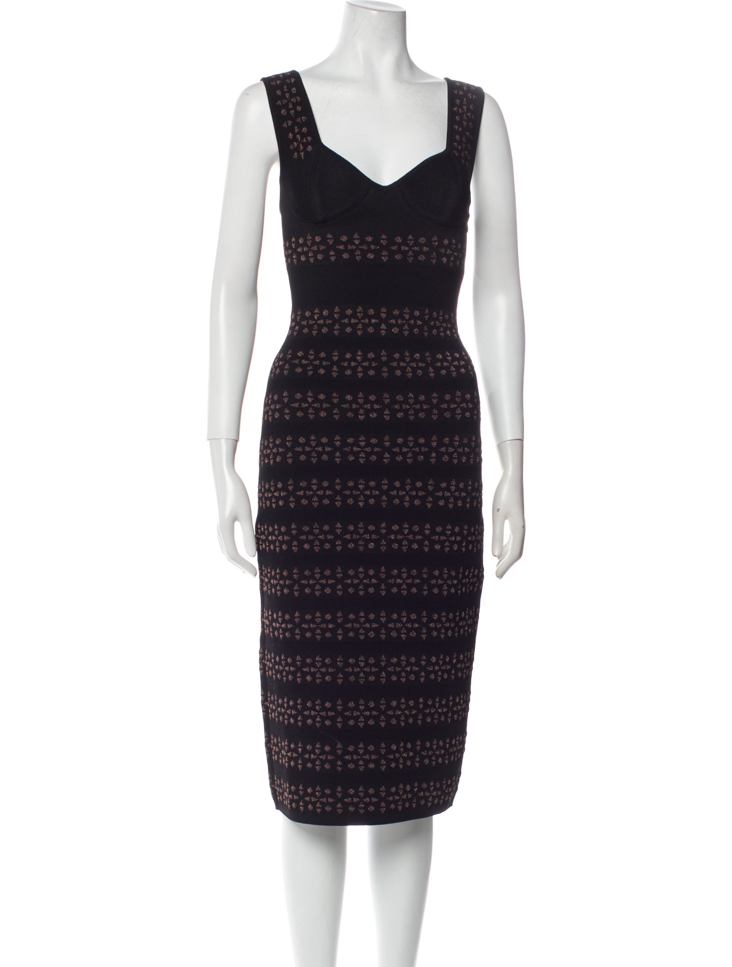 Alaïa Printed Midi Length Dress