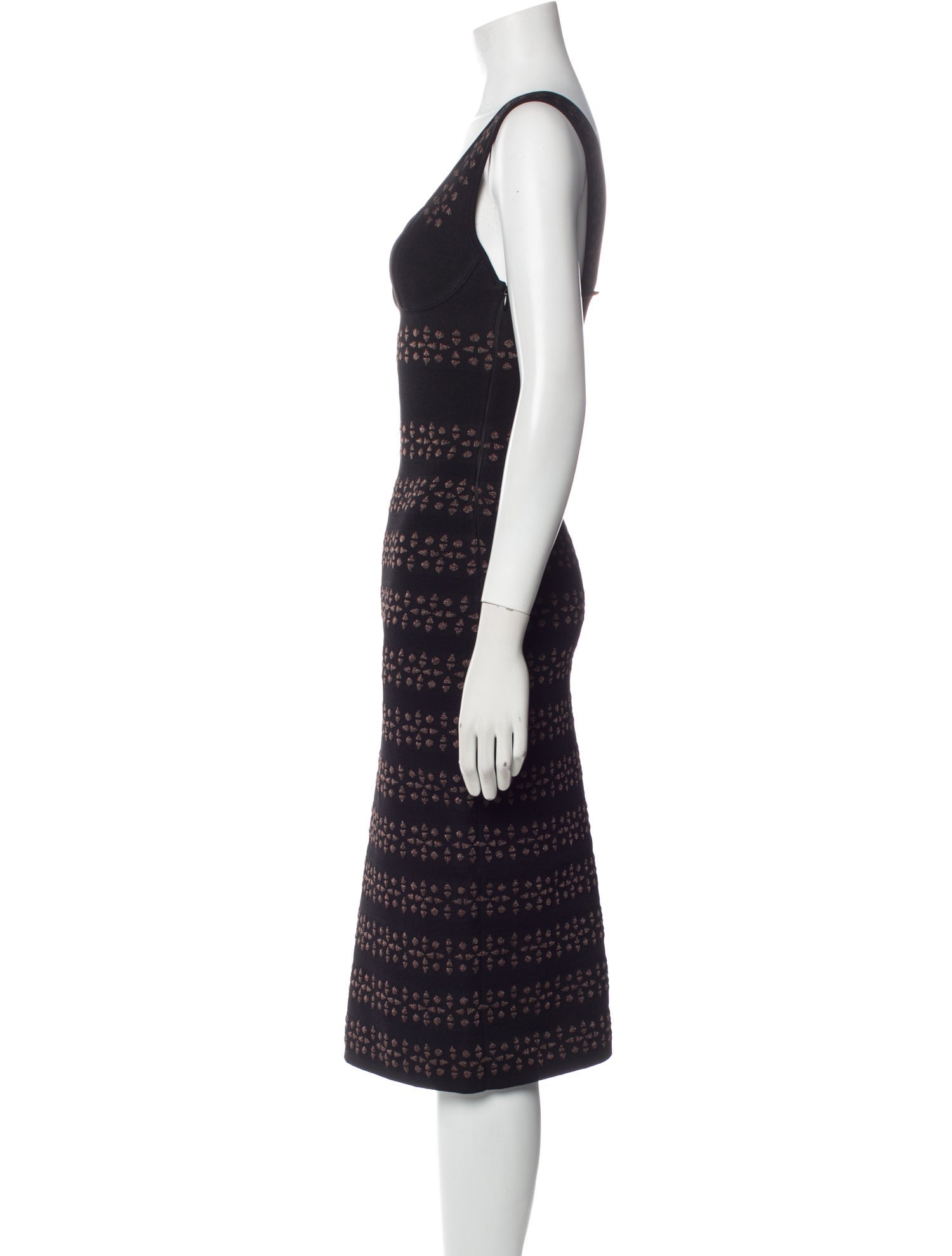 Alaïa Printed Midi Length Dress