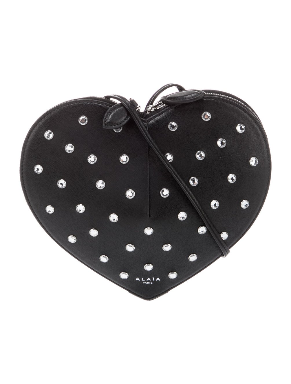 Alaïa Leather Minaudière Black Crossbody Bags, Handbags AL295669