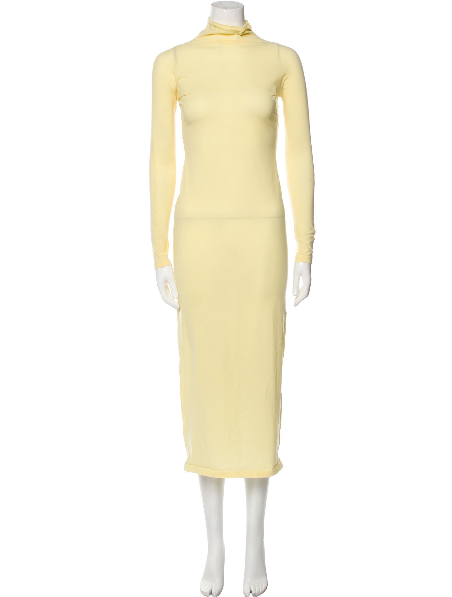 Alaïa Mock Neck Long Dress