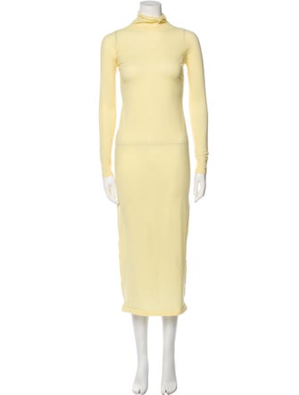 Alaïa Mock Neck Long Dress