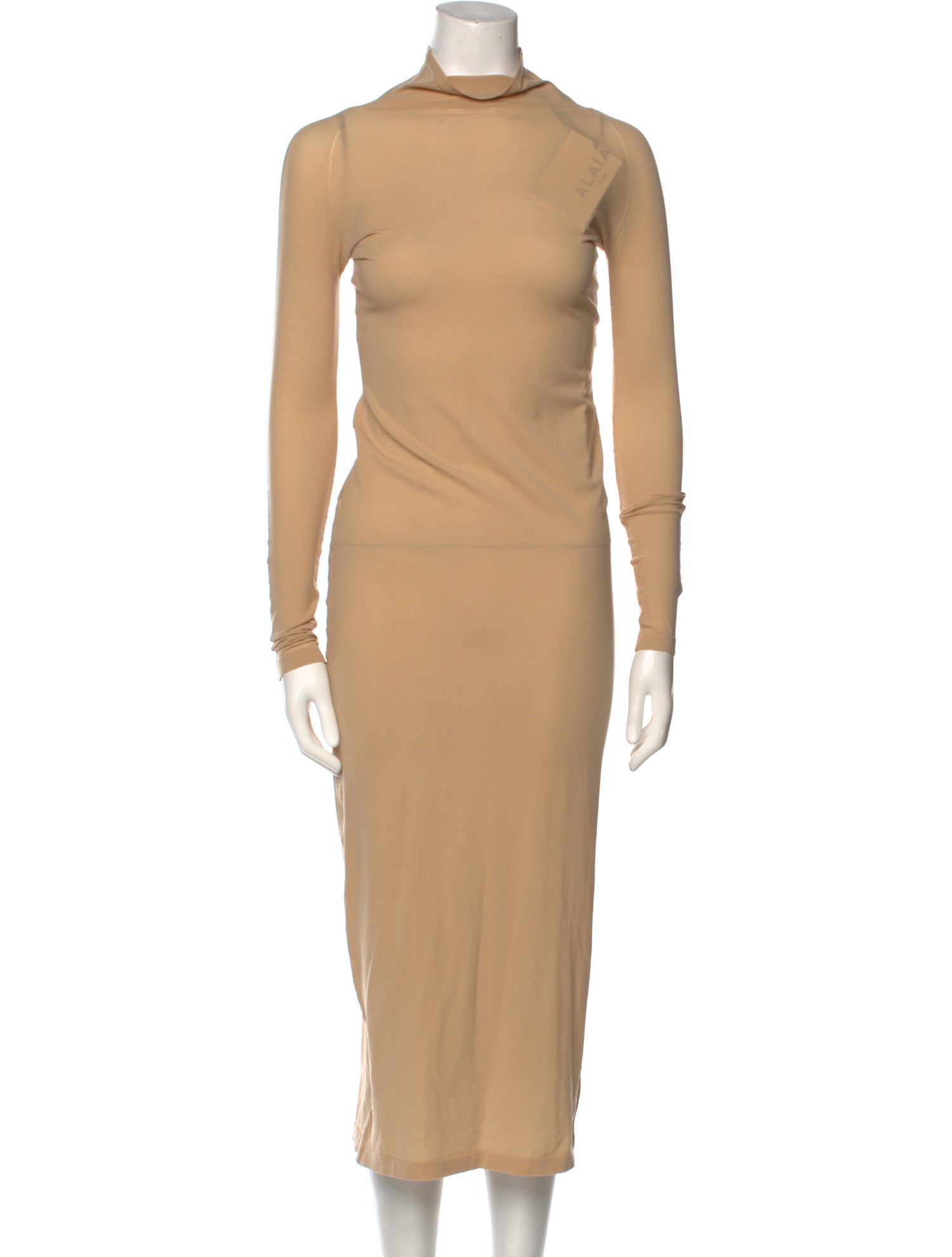 Alaïa Turtleneck Long Dress
