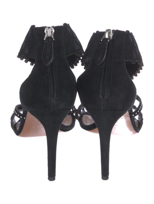 Alaïa Suede Lasercut Accents Sandals