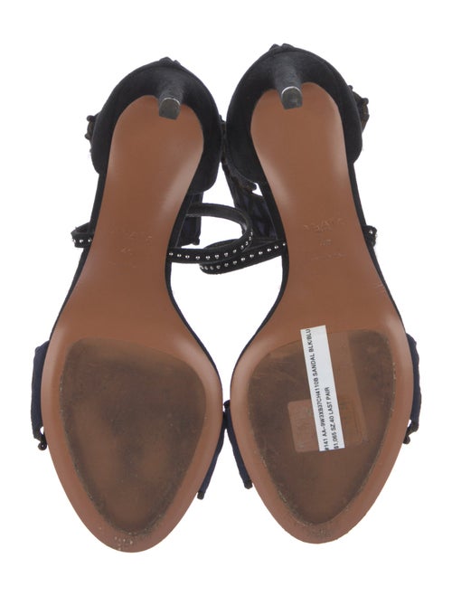 Alaïa Suede Lasercut Accents Sandals