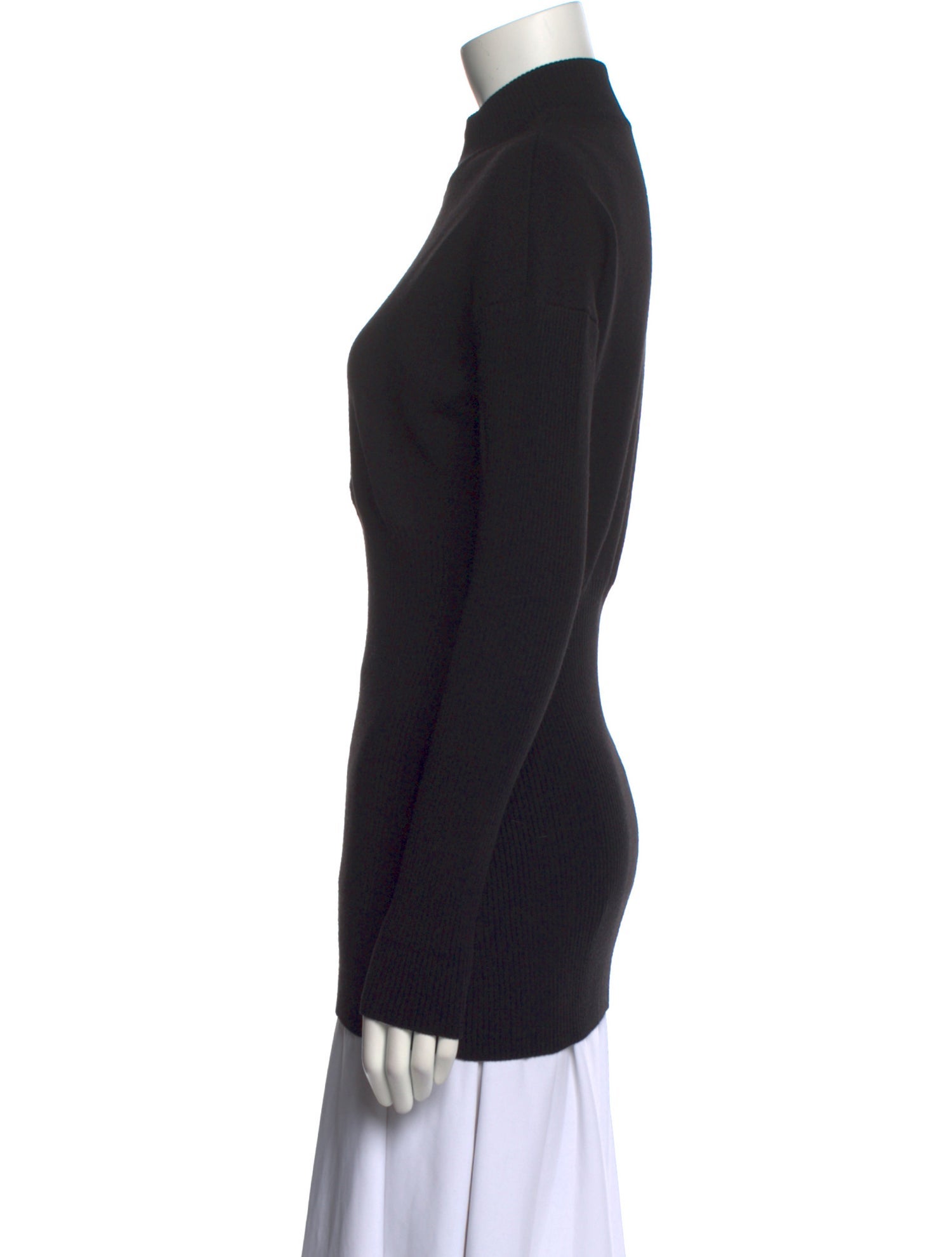 Alaïa Wool Mock Neck Sweater