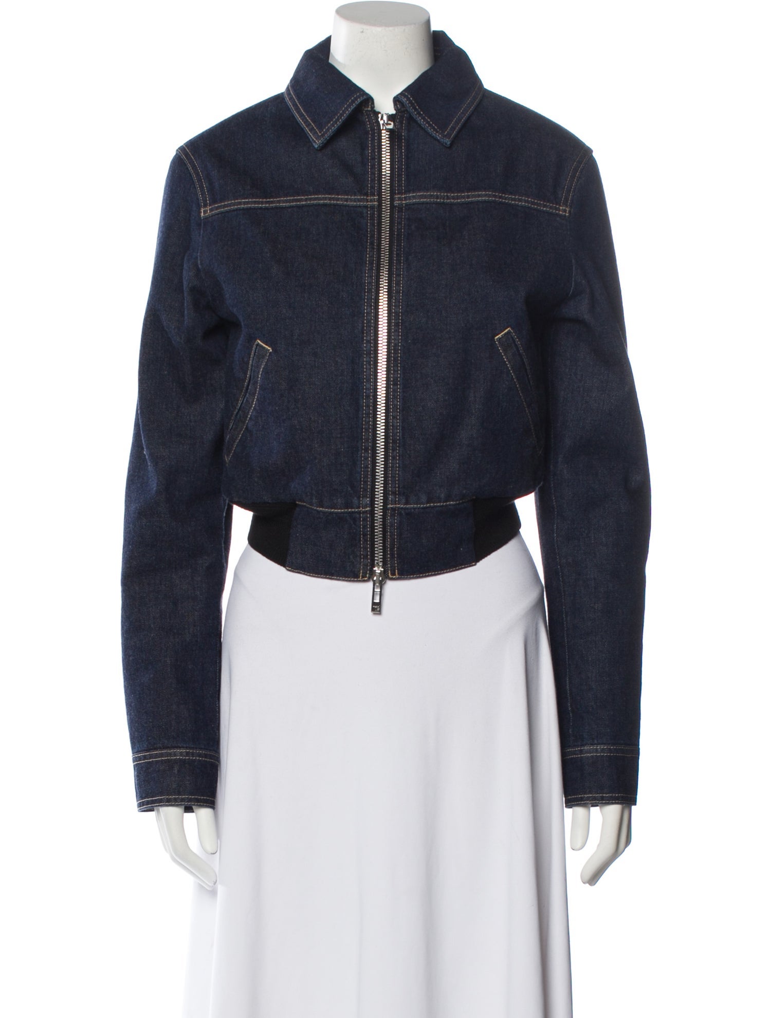 Alaïa Denim Jacket w/ Tags - Blue Jackets, Clothing - AL298288 | The ...