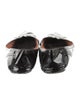 Alaïa Patent Leather Lasercut Accents Ballet Flats