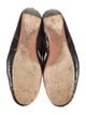 Alaïa Patent Leather Lasercut Accents Ballet Flats