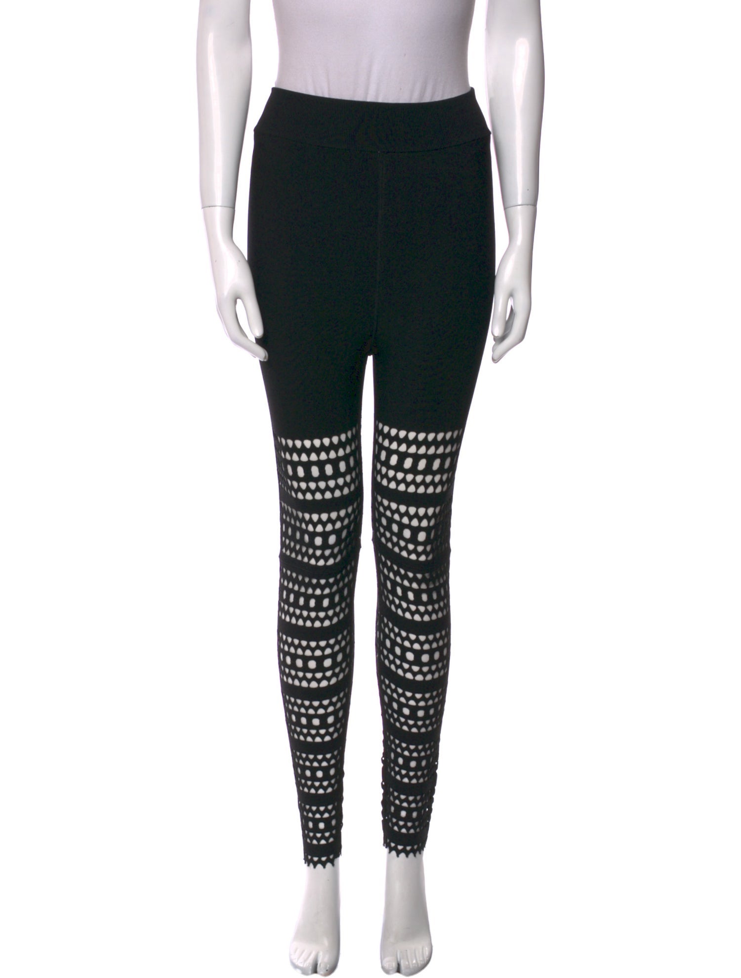 Alaïa Printed Skinny Leg Pants